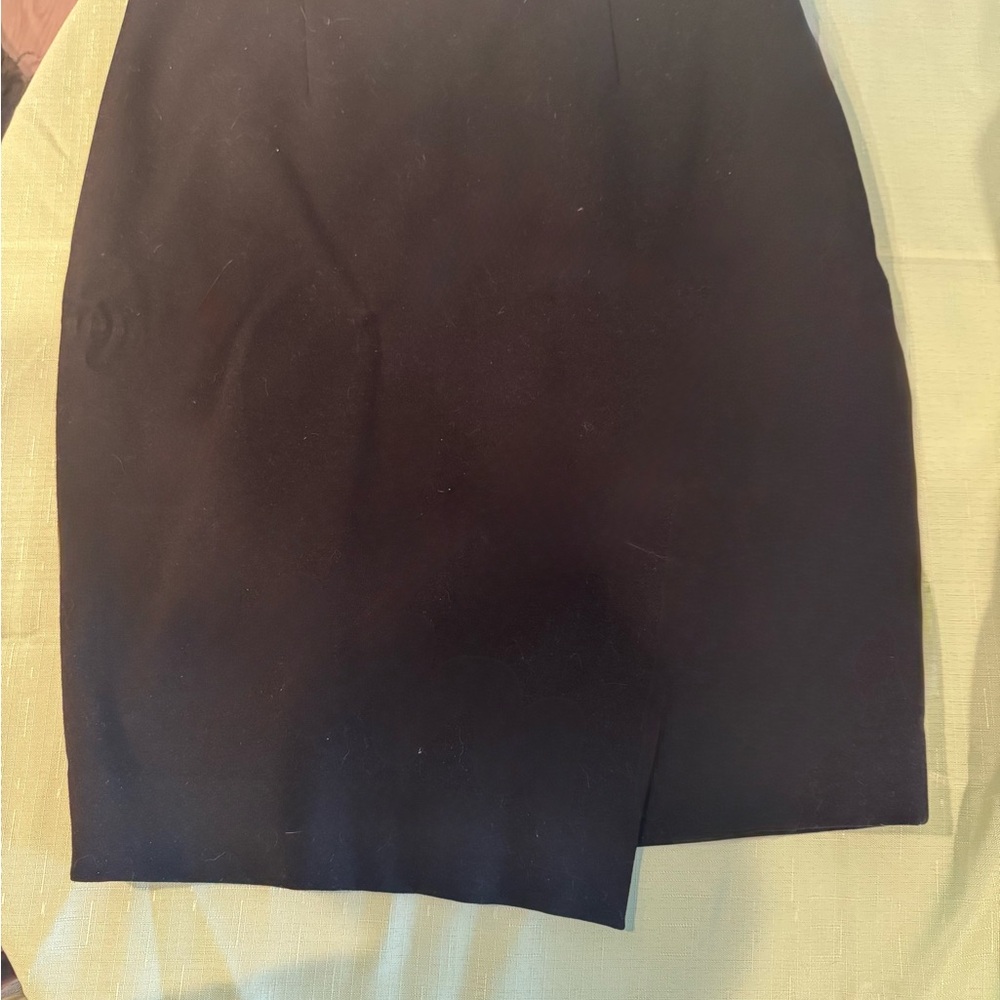 White House Black Market Black Asymmetrical Pencil Skirt